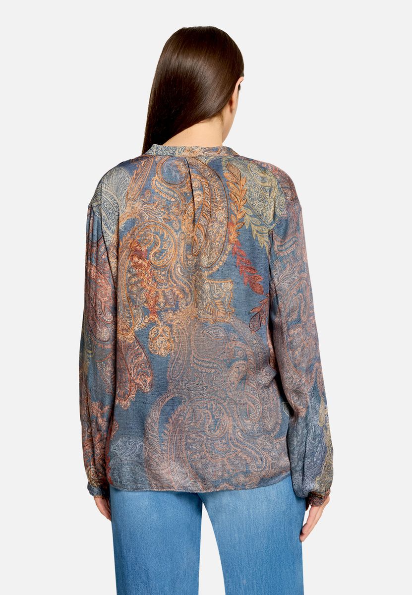 Schlupfbluse mit Paisley-Muster