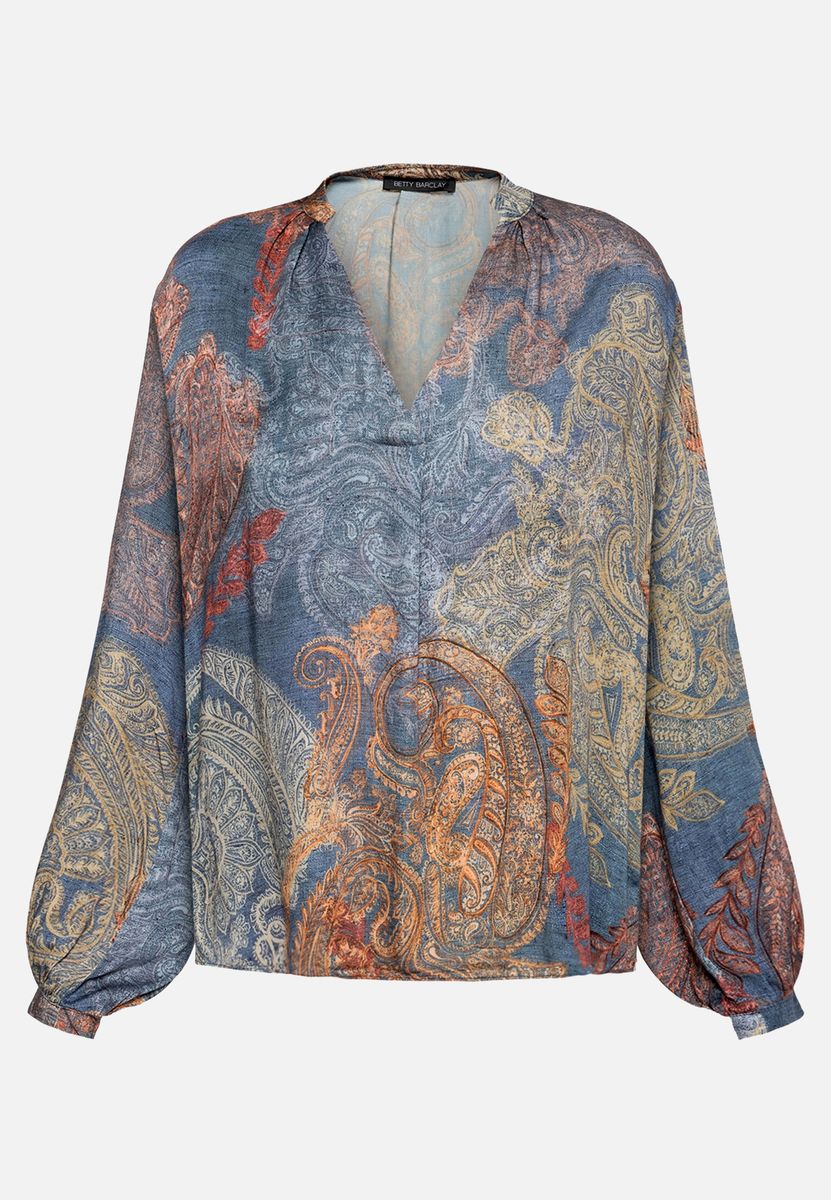 Schlupfbluse mit Paisley-Muster