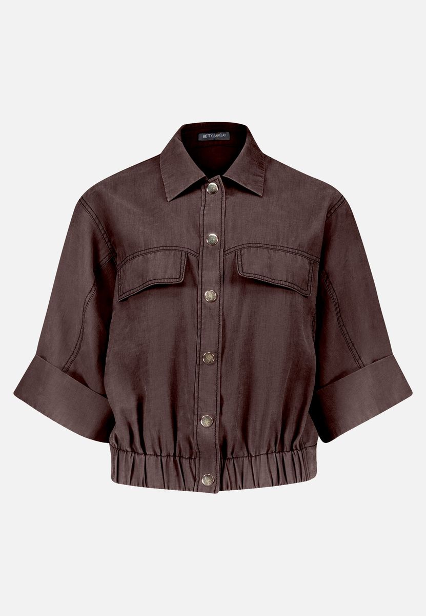 Kurzärmlige Blouson-Jacke mit Gummizug