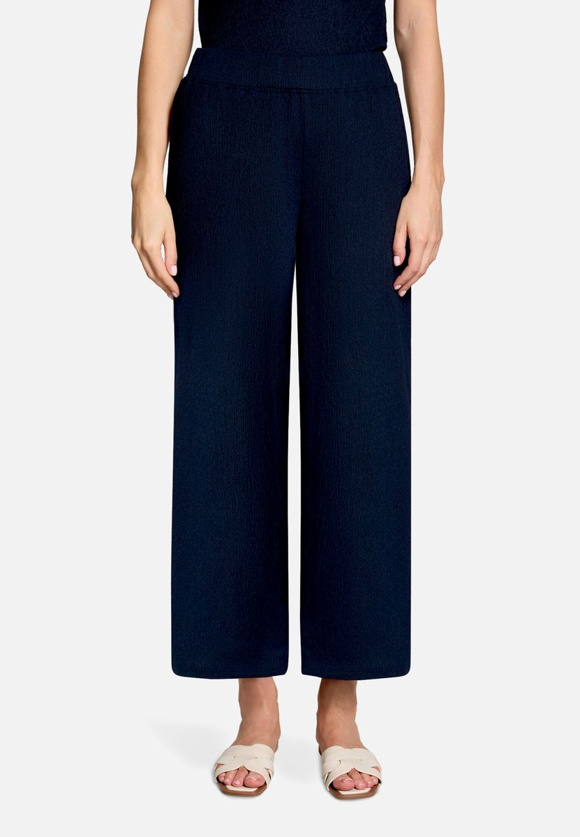 Culotte mit weitem Bein und Gummizug