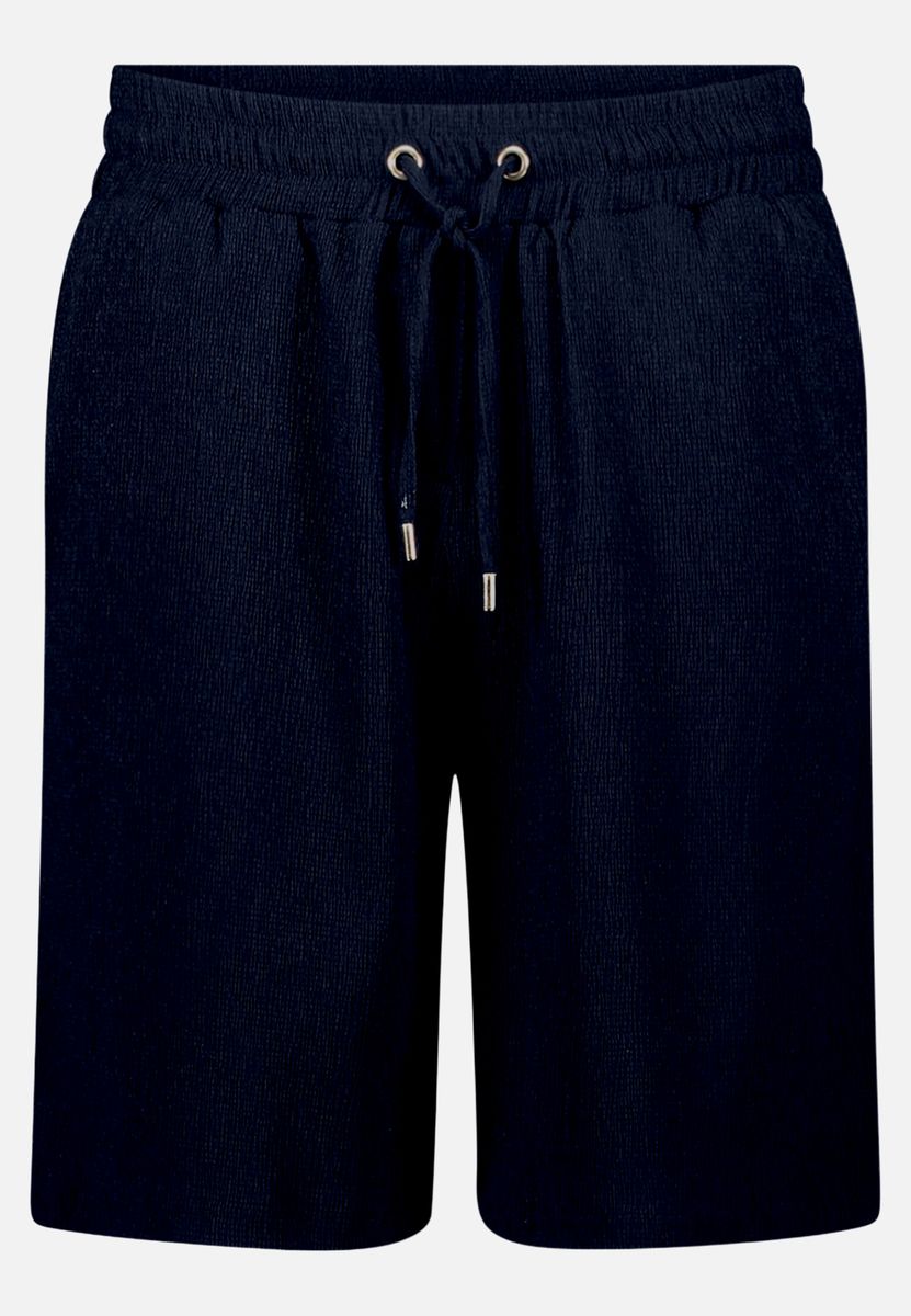 Strukturierte Bermuda-Shorts mit Kordelzug