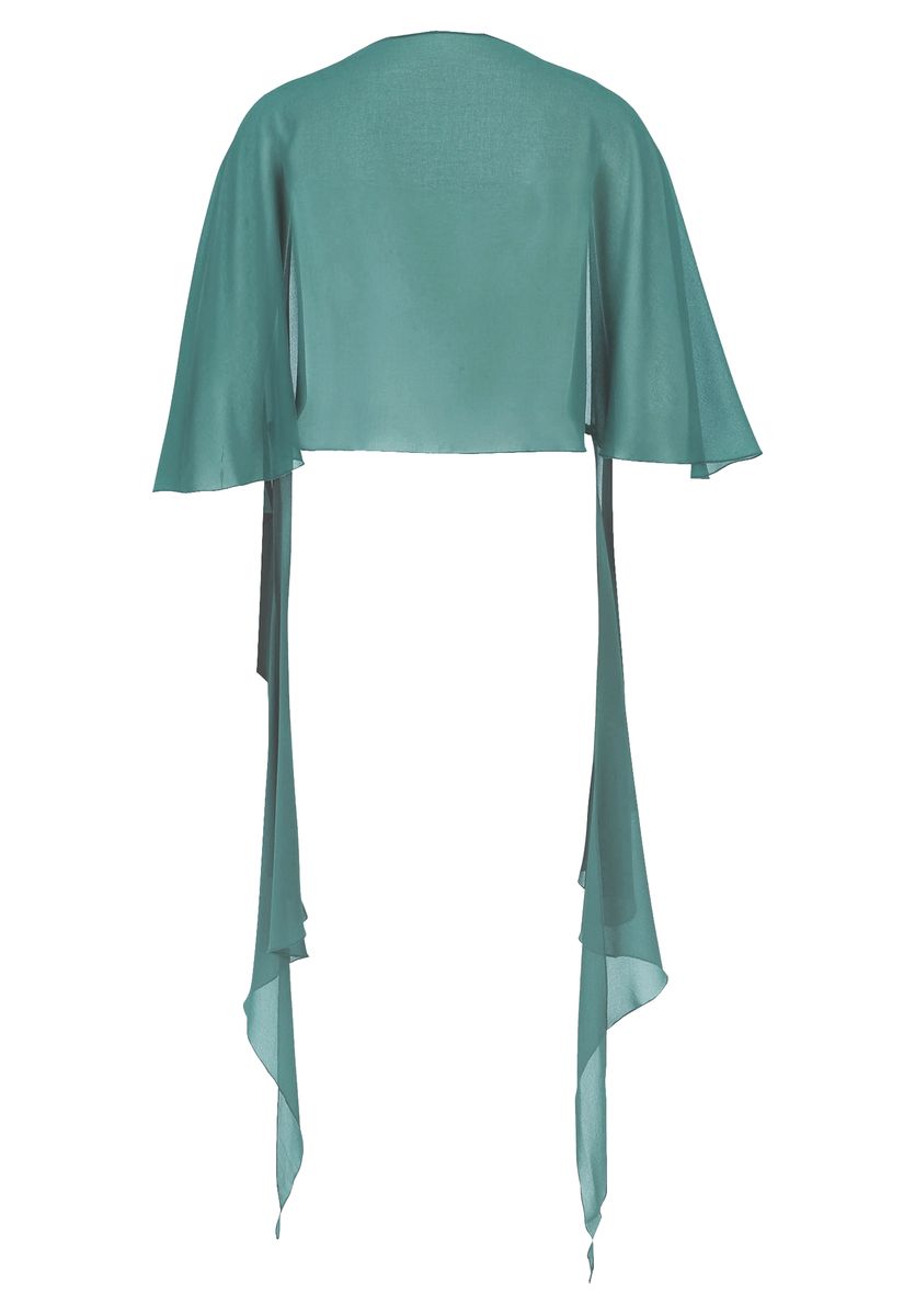 Elegantes Chiffon-Cape mit Volants
