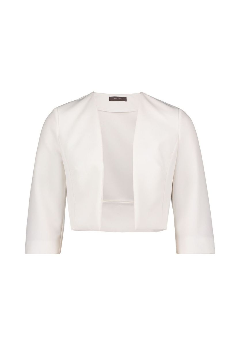 Elegante Satin-Bolero-Jacke mit Falten
