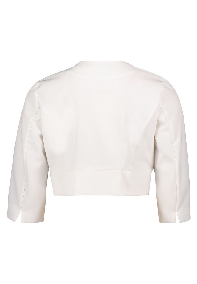 Elegante Satin-Bolero-Jacke mit Falten