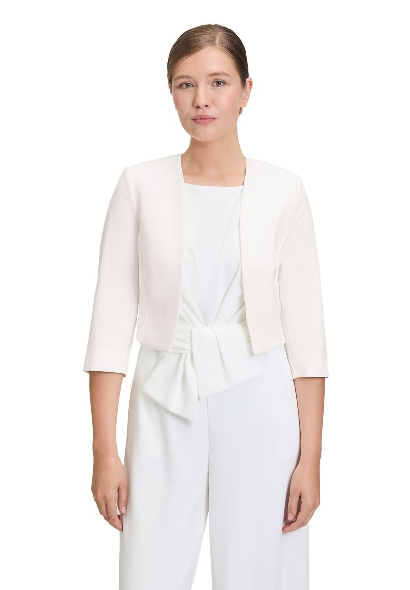 Elegante Satin-Bolero-Jacke mit Falten