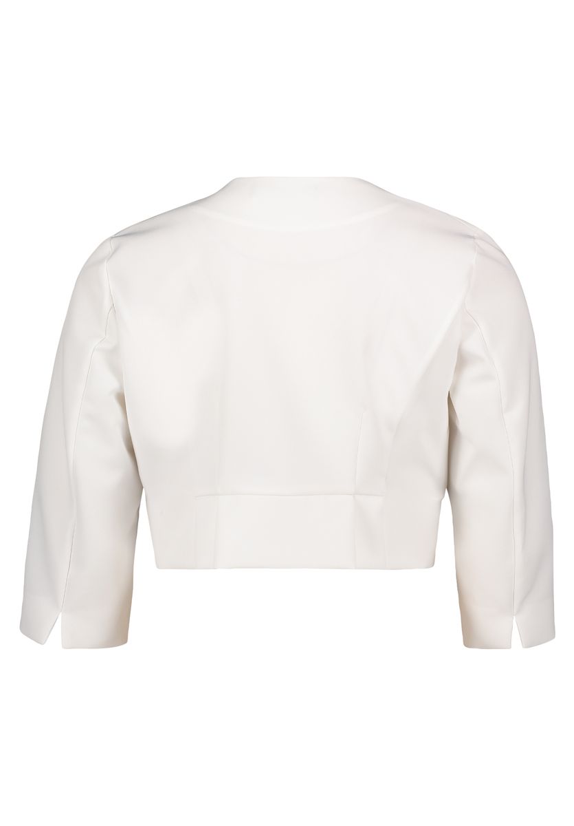 Elegante Satin-Bolero-Jacke mit Falten