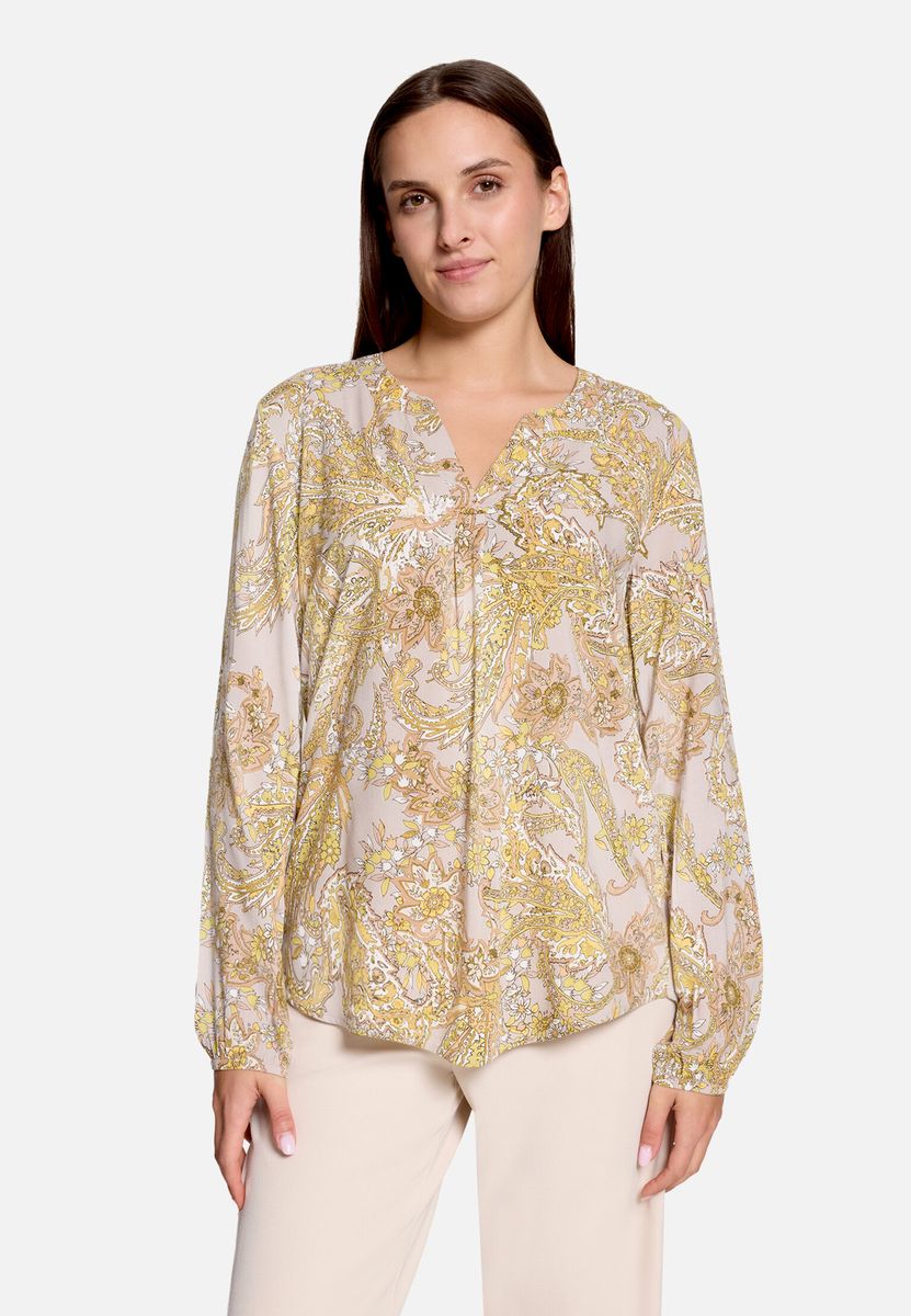 Feminine Schlupfbluse mit Paisley-Print