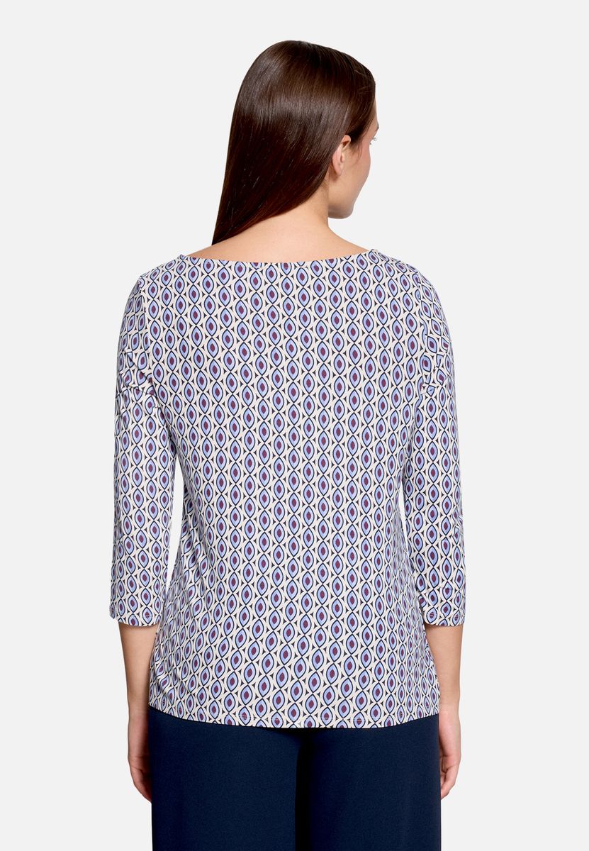 Grafik-Print Shirt mit 3/4-Arm