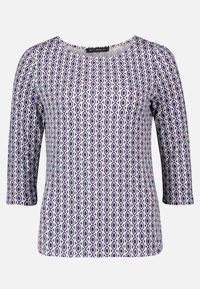 Grafik-Print Shirt mit 3/4-Arm
