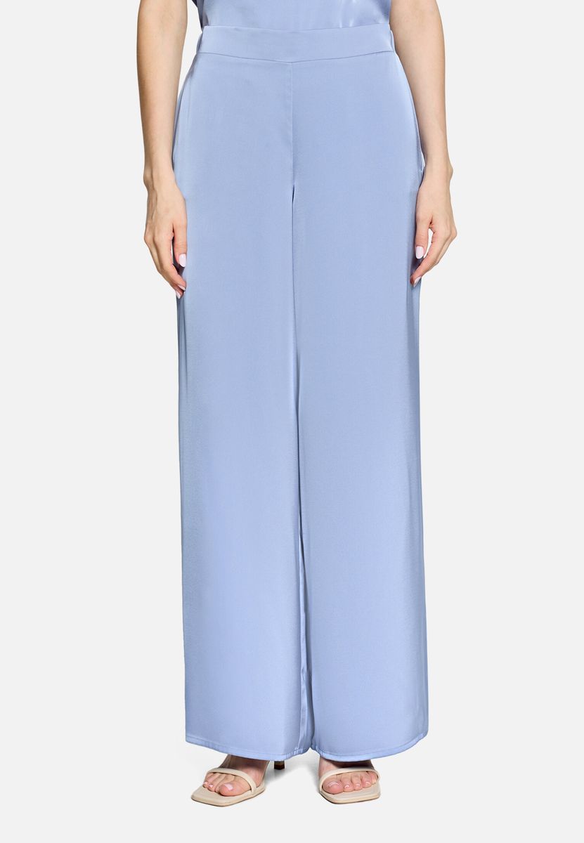 Fließende High-Waist Marlenehose