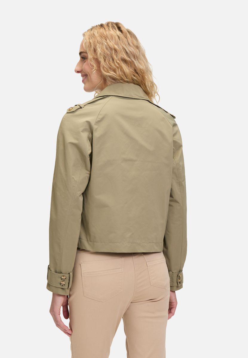 Doppelreihige Kurzjacke im Trench-Stil
