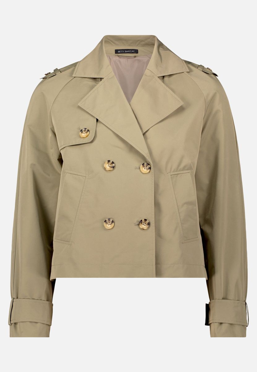 Doppelreihige Kurzjacke im Trench-Stil