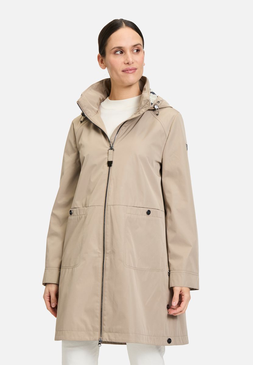 Langer Outdoor-Parka mit Kapuze