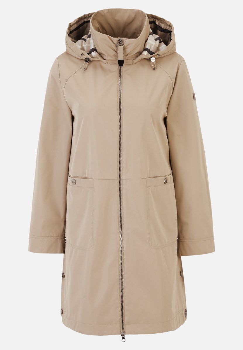 Langer Outdoor-Parka mit Kapuze