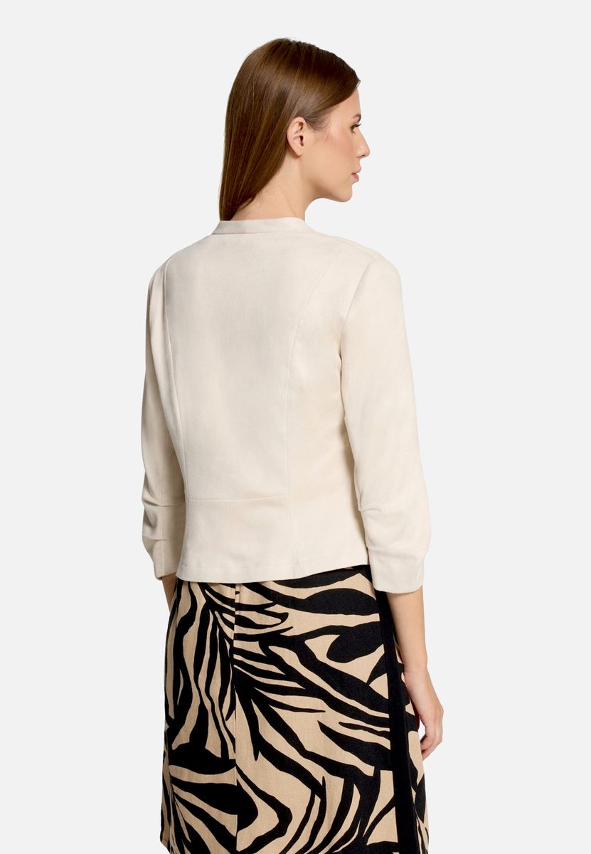 Kurzer Minimalistischer Blazer mit Raff-Ärmeln