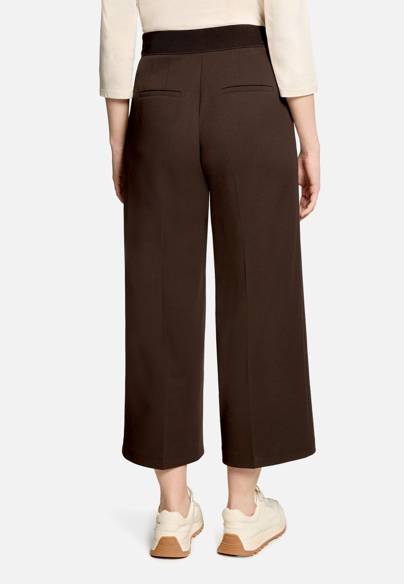 High-Waist Culotte mit Bügelfalte