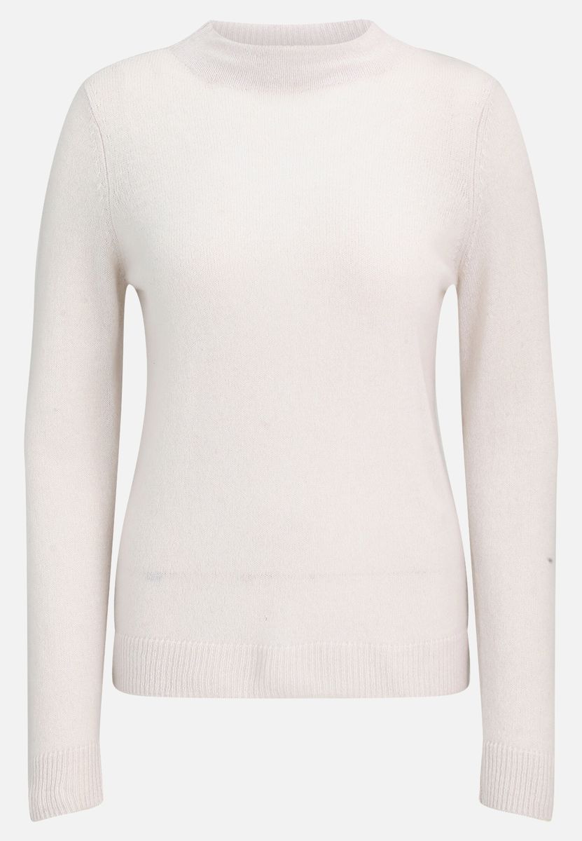 Kaschmirpullover mit Stehkragen und geradem Schnitt