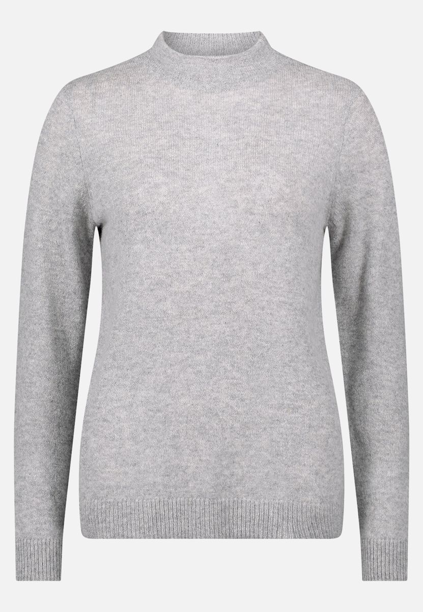 Klassischer Kaschmir-Pullover mit Stehkragen
