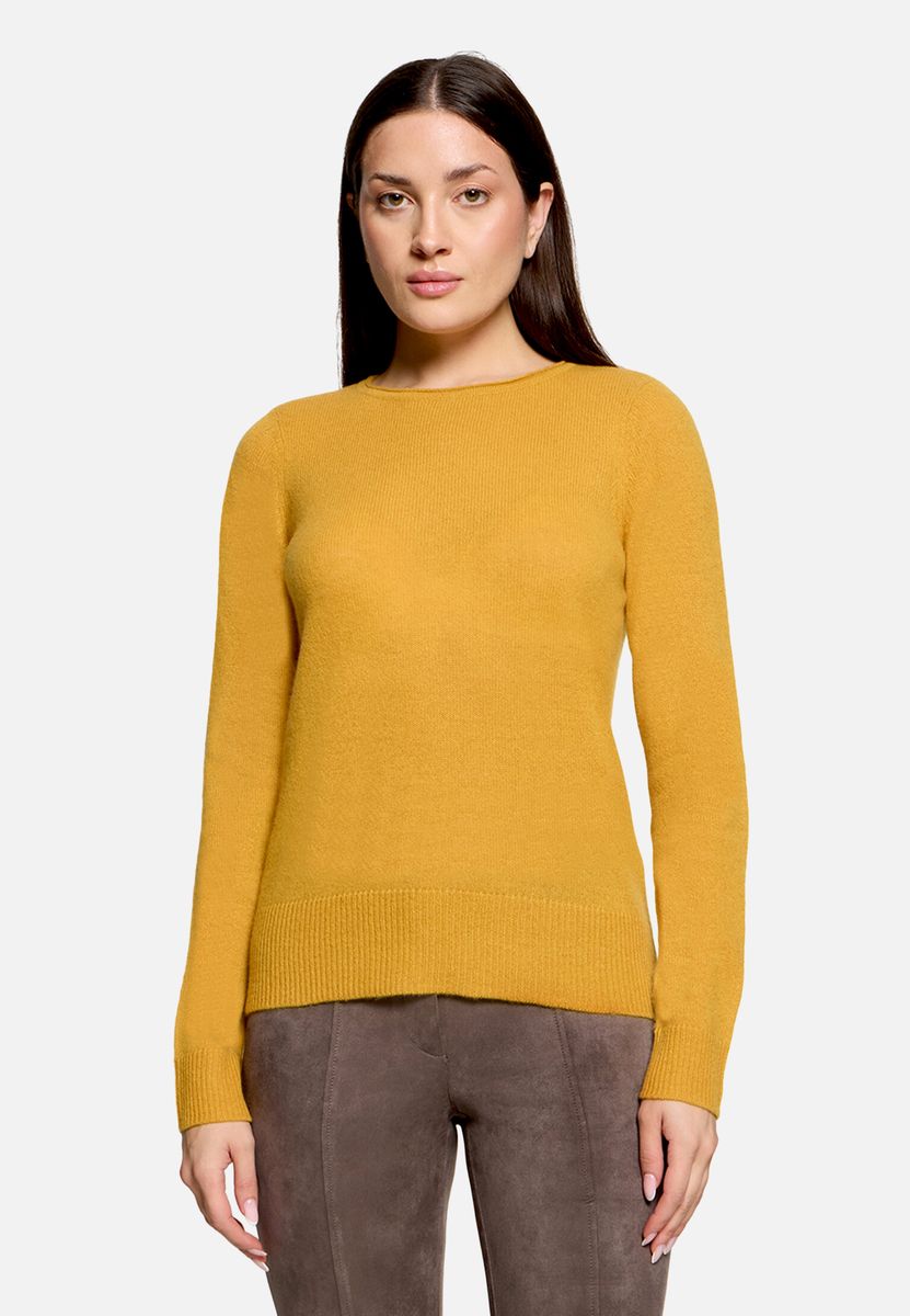 Klassischer Kaschmir-Pullover mit Rundhalsausschnitt