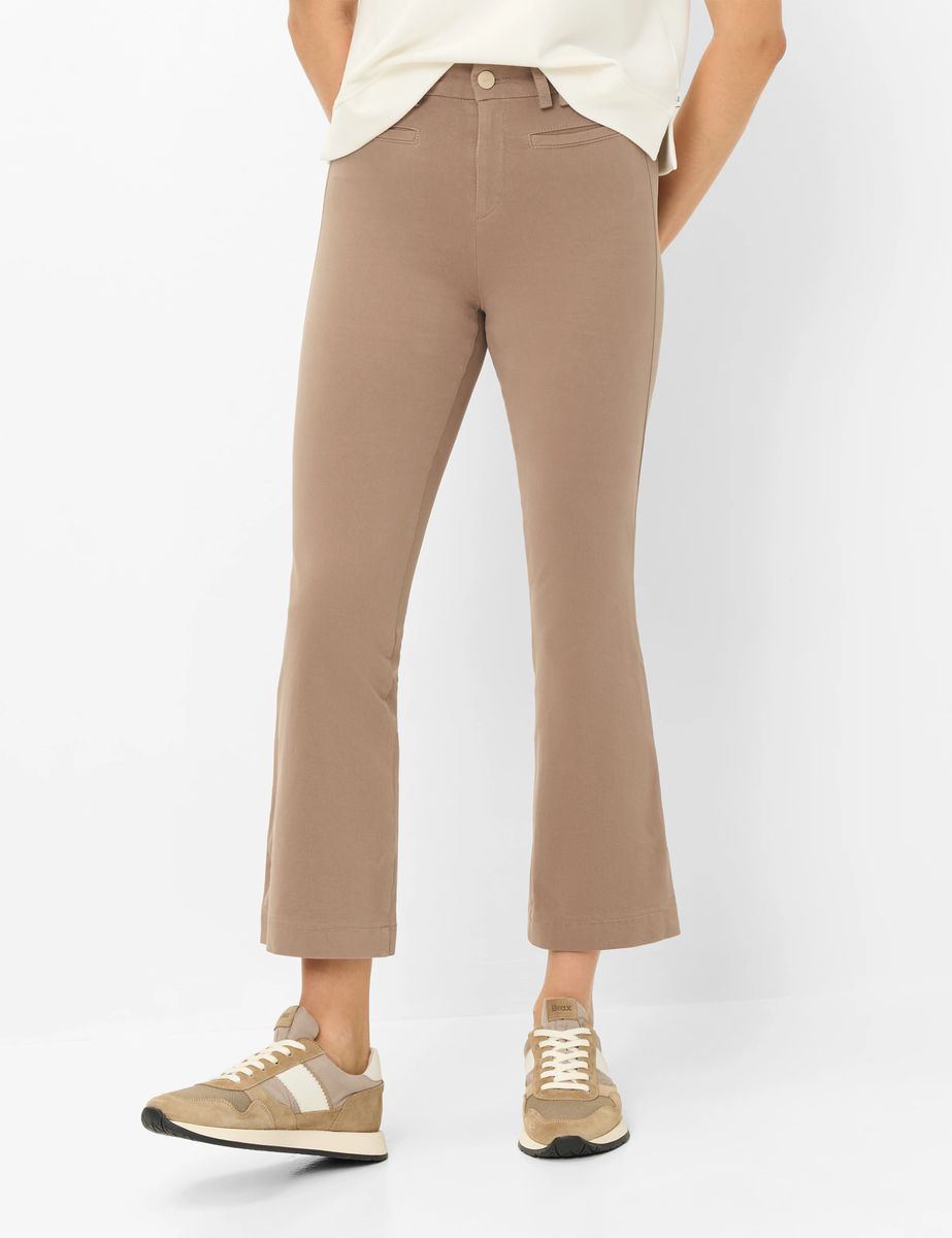 Moderne schmale verkürzte Bootcut-Hose