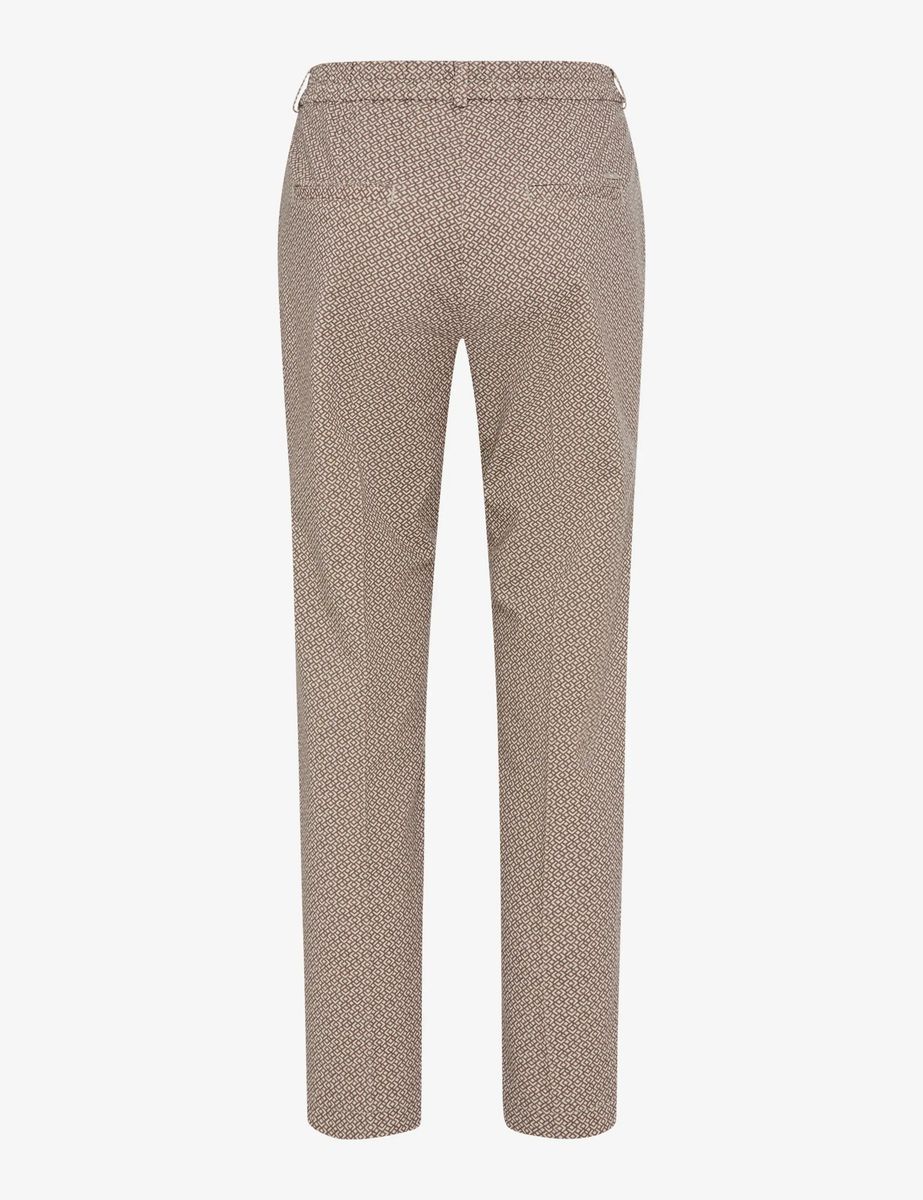 Gemusterte Chino aus Baumwoll-Stretch