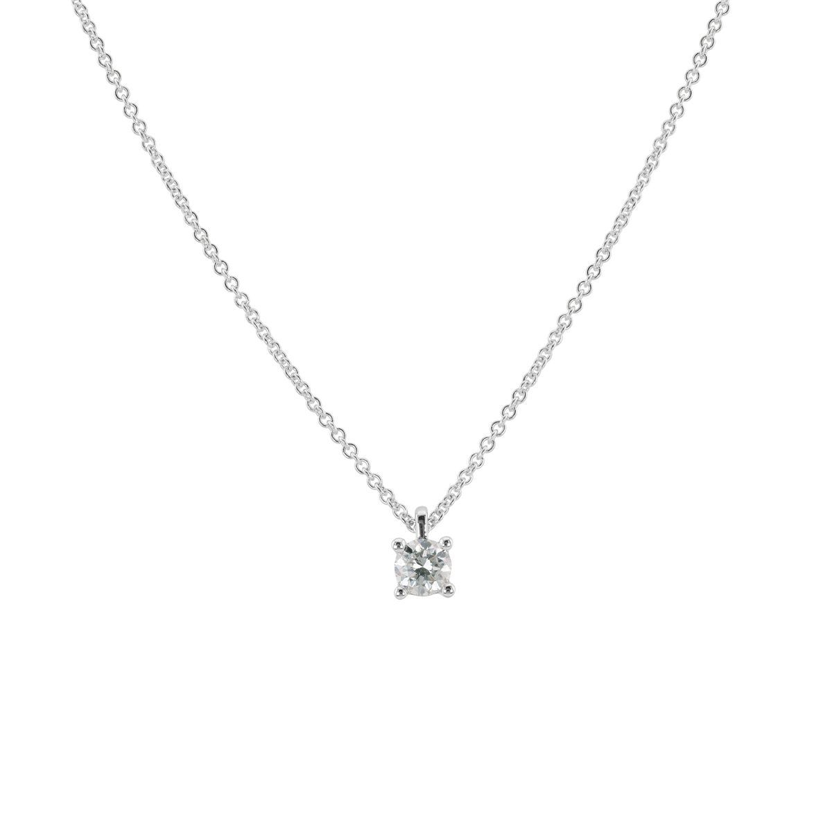 Elegante Diamant-Solitär-Halskette