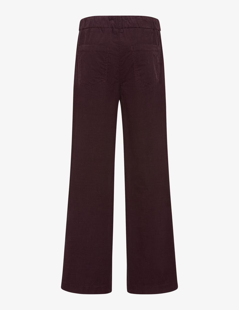 Cord-Palazzohose mit weitem Bein