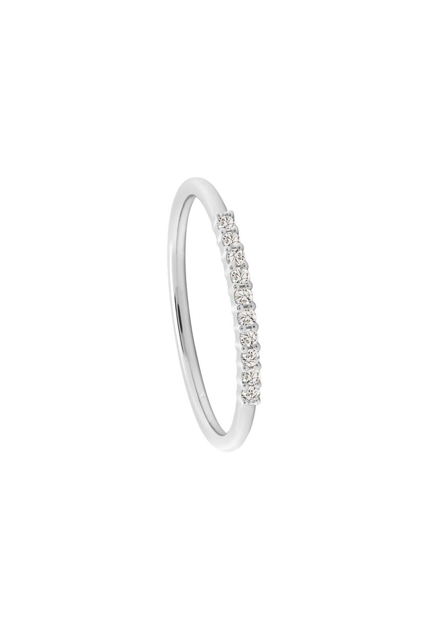 Eleganter Diamantring aus Weißgold