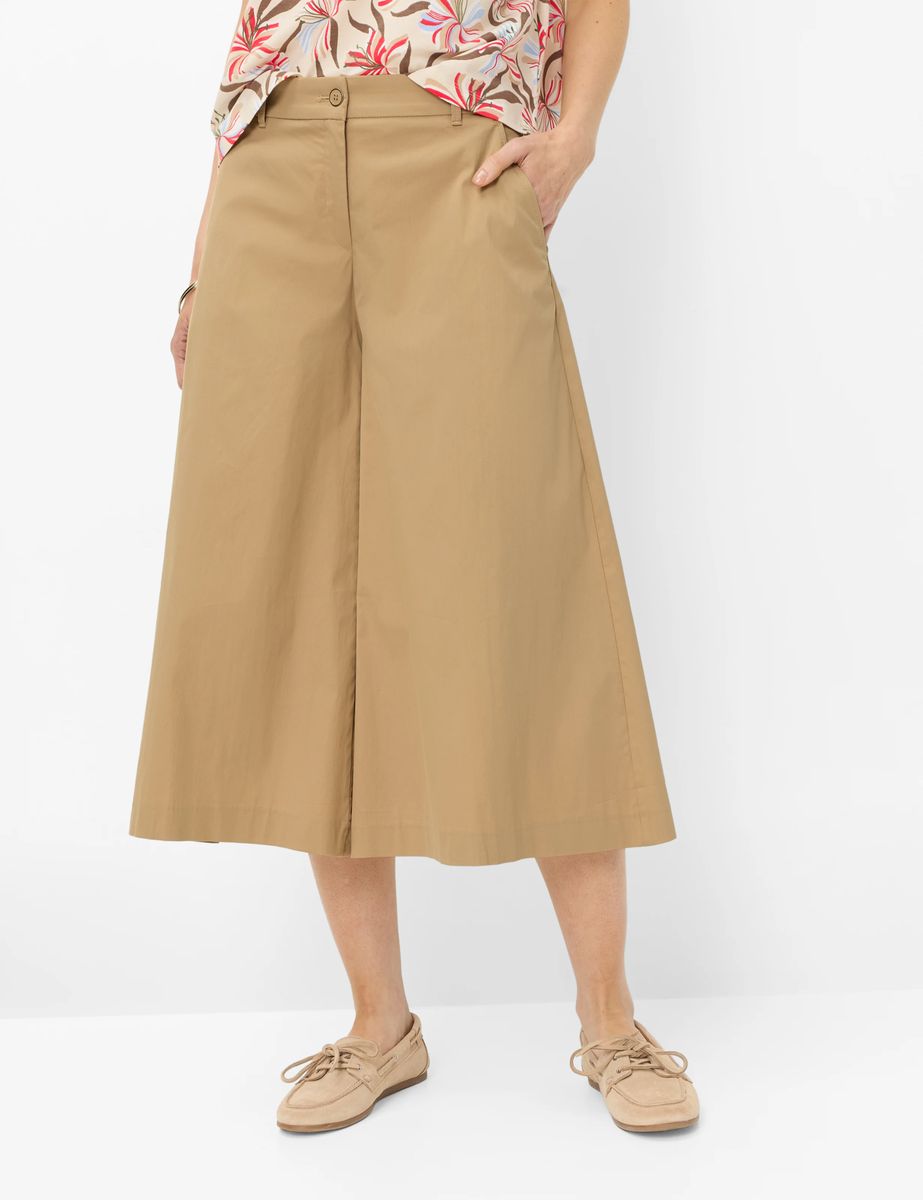 Weit geschnittene Baumwoll-Culotte