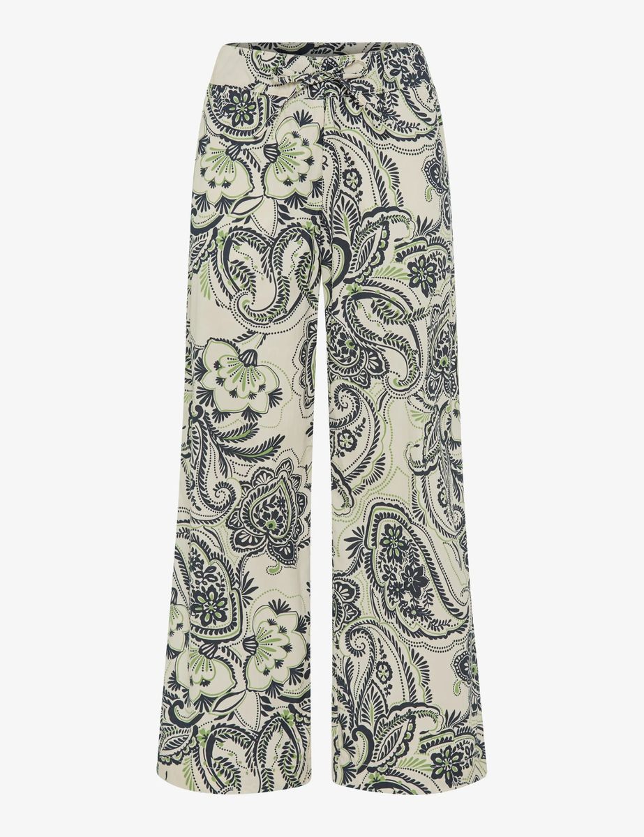Culotte mit Paisley-Print und weitem Bein