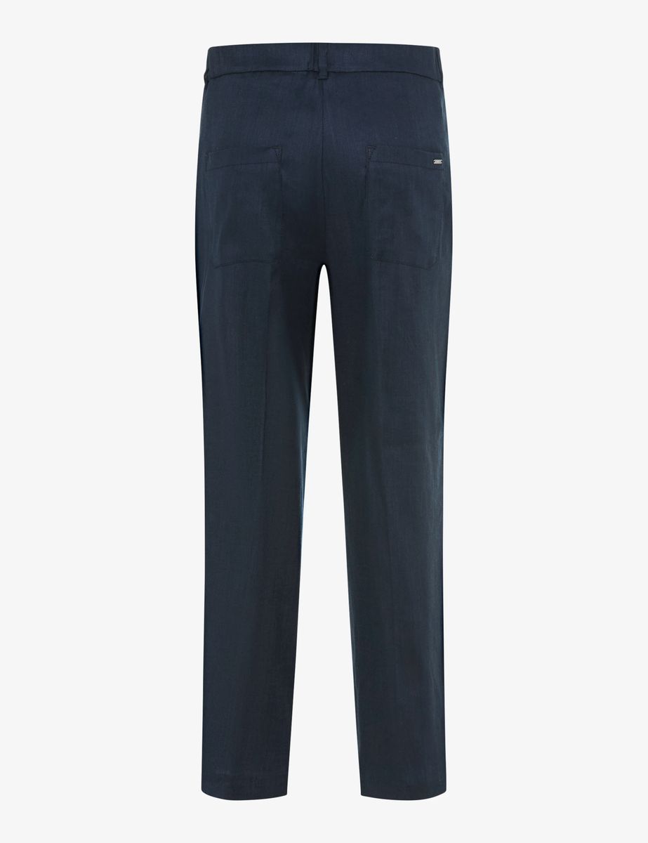 Leinen-Culotte mit weitem Bein