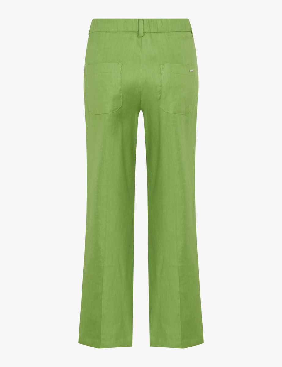 Elegante Leinen-Culotte mit weitem Bein