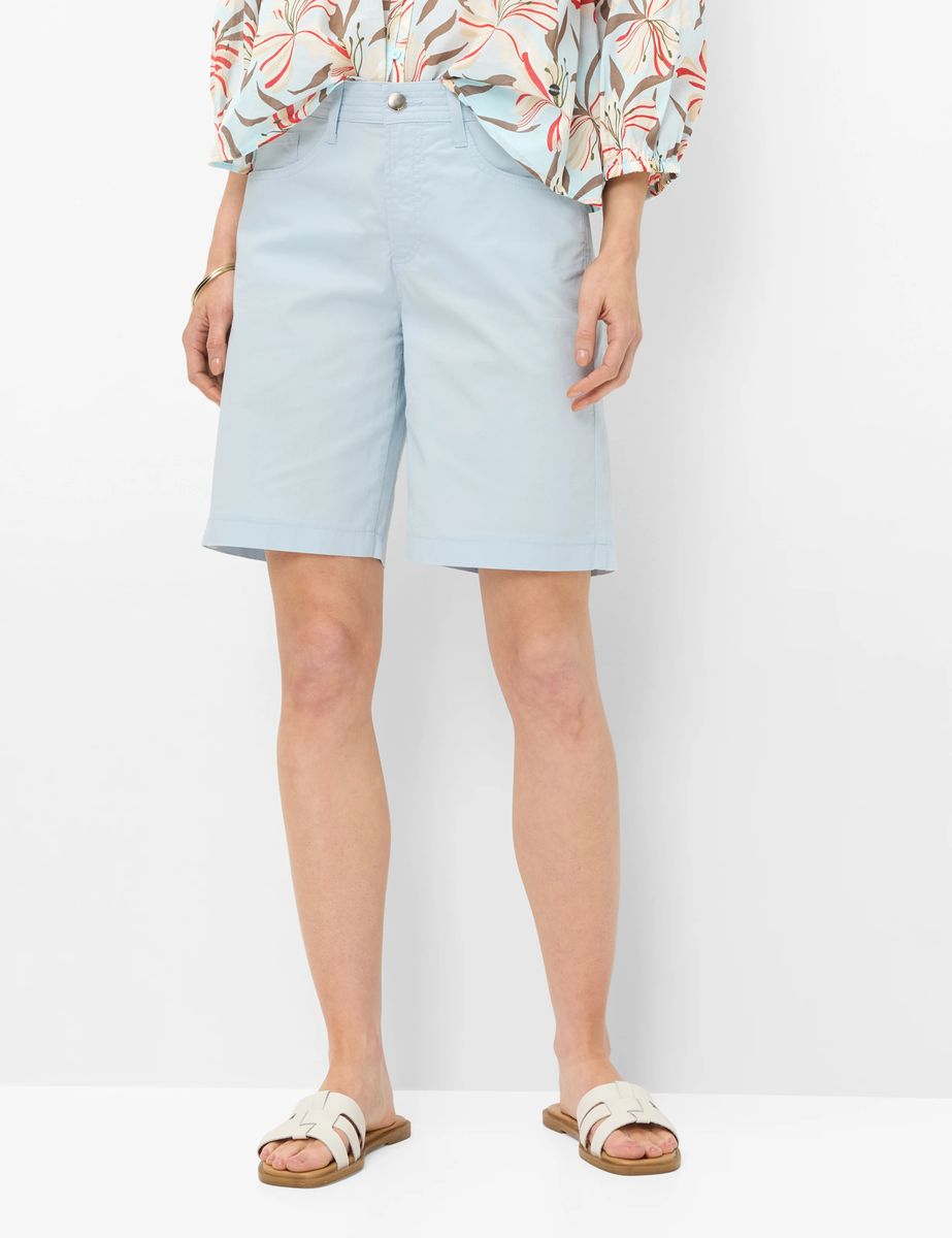 Weit geschnittene Baumwoll-Bermuda-Shorts