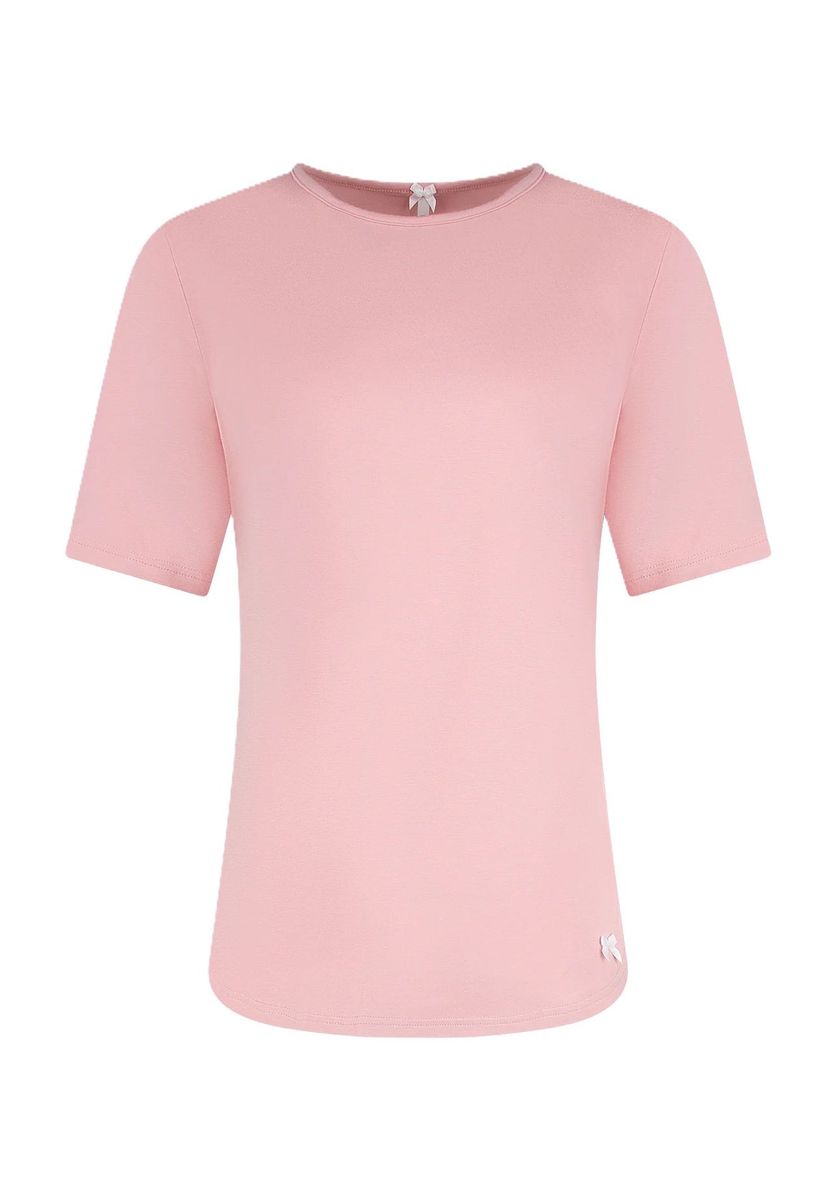 Kurzärmliges Schlafshirt mit Schleife