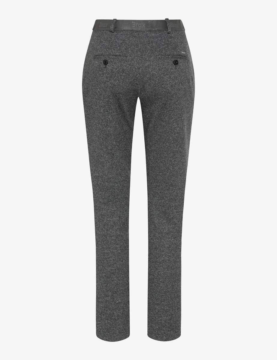 Strukturierte Jersey-Chino mit schmalem Bein