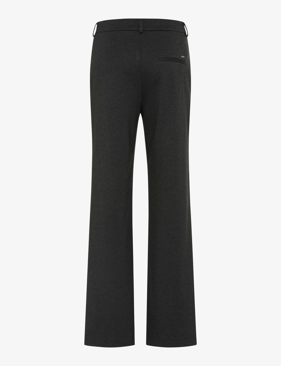 Klassische Wide Leg Jersey-Chinos