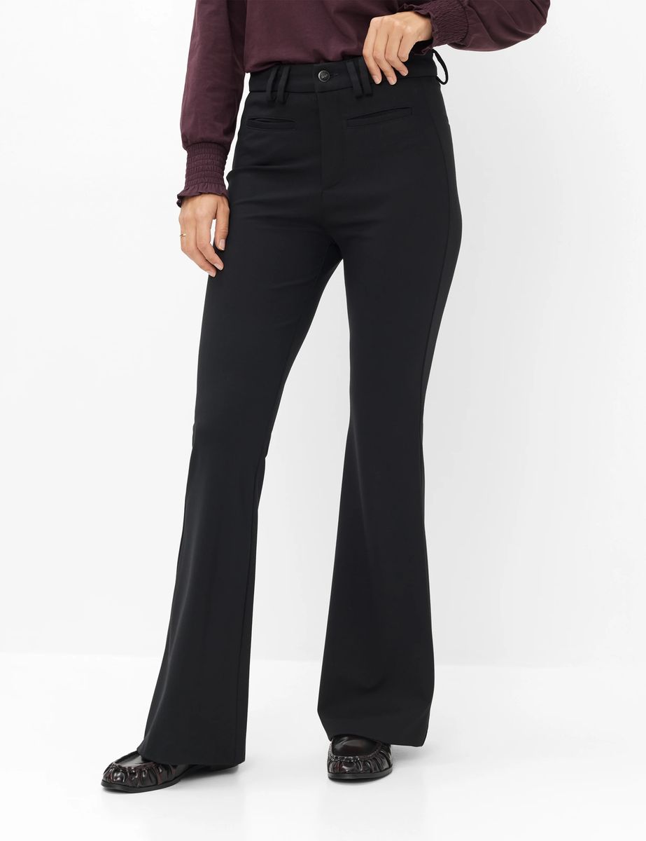 High-Waisted Slim Bootcut Hose