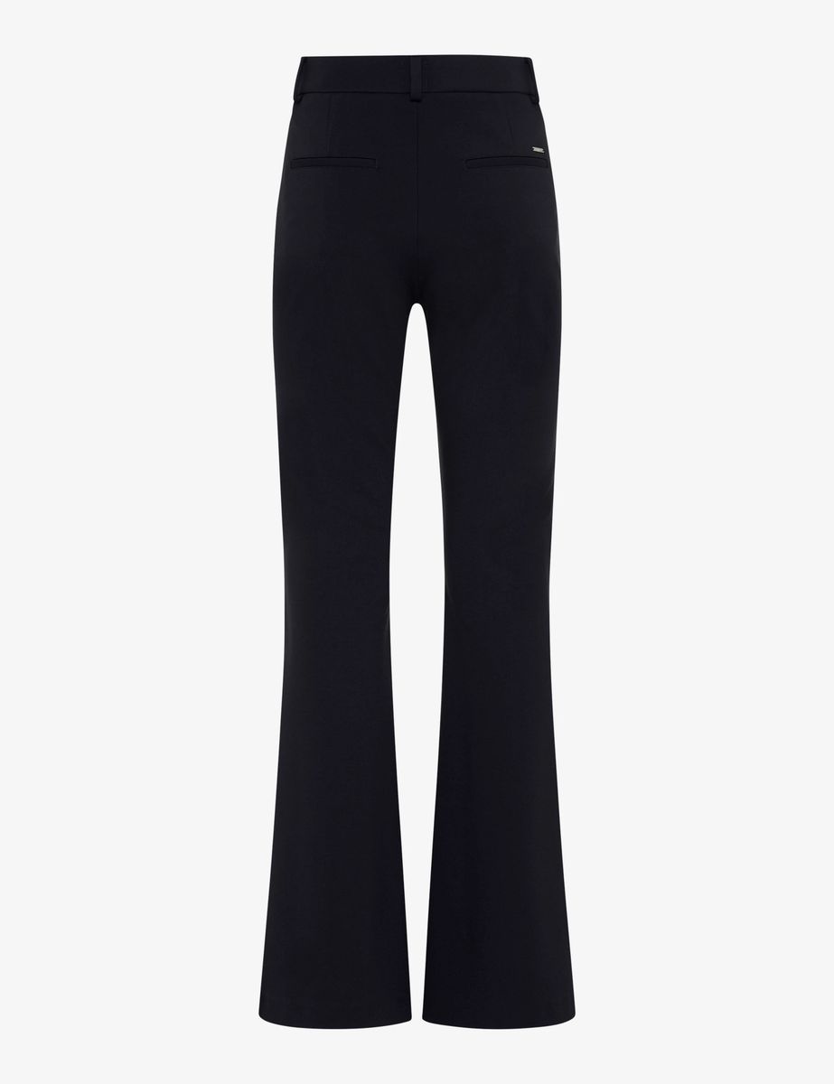 Hochgeschnittene Schmale Bootcut-Hose