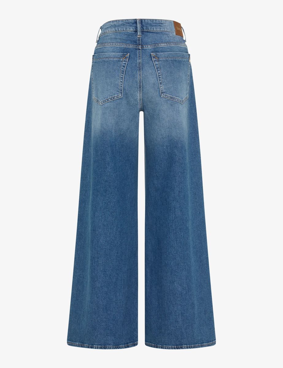 High-Waist Jeans mit weitem Bein