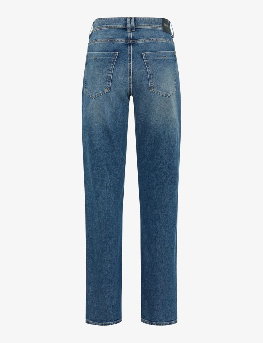 High-Rise Jeans mit weitem Bein
