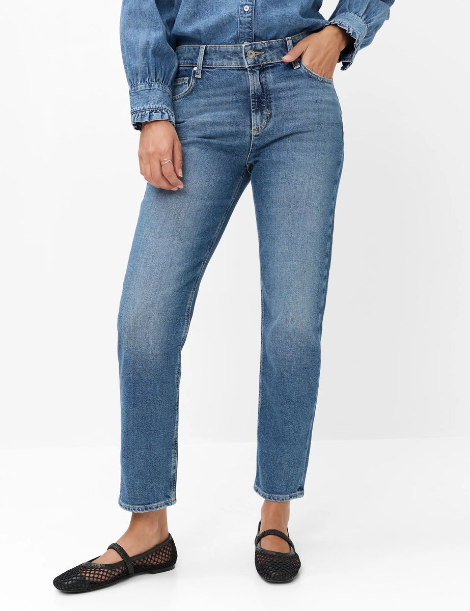 Five-Pocket-Jeans mit geradem Bein