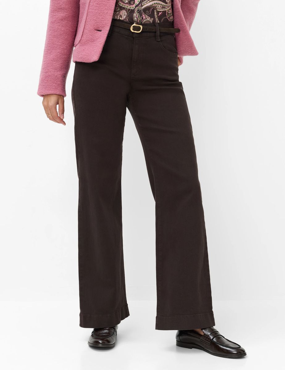 High-Waist Jeans mit weitem Bein