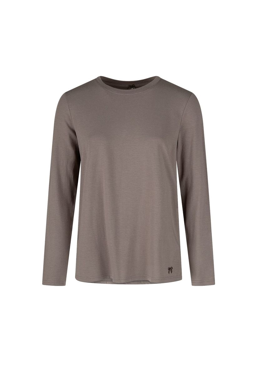 Langarm-Schlafshirt mit Rundhalsausschnitt