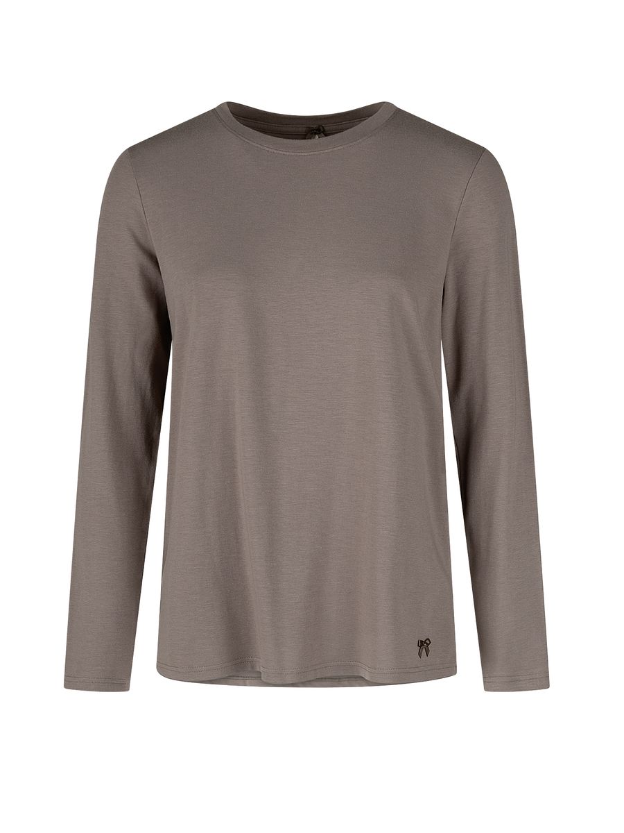 Langarm-Schlafshirt mit Rundhalsausschnitt