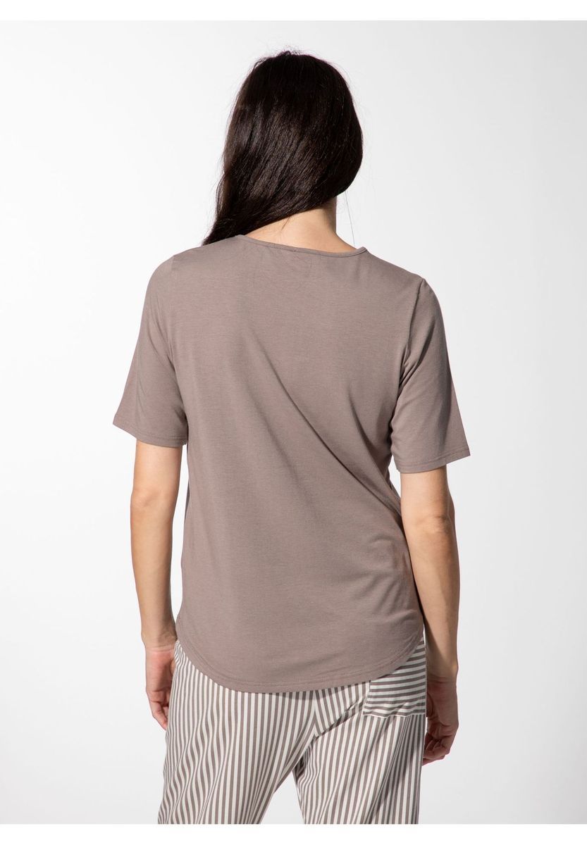 Entspanntes Schlafshirt mit Rundhalsausschnitt