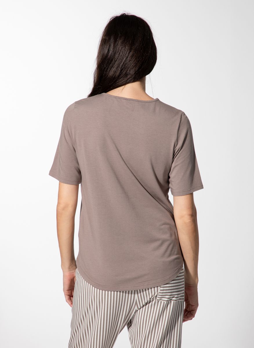Entspanntes Schlafshirt mit Rundhalsausschnitt