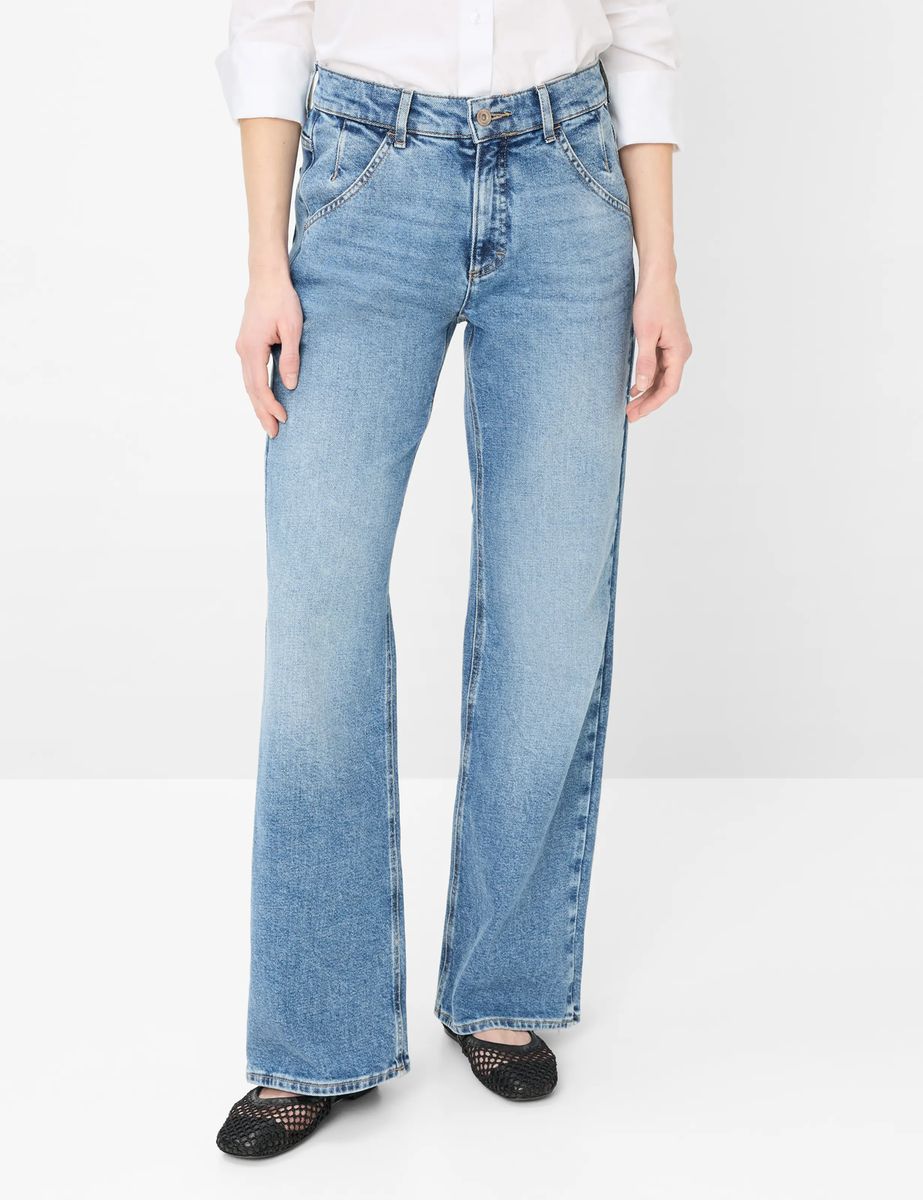 Weite High-Waist Jeans