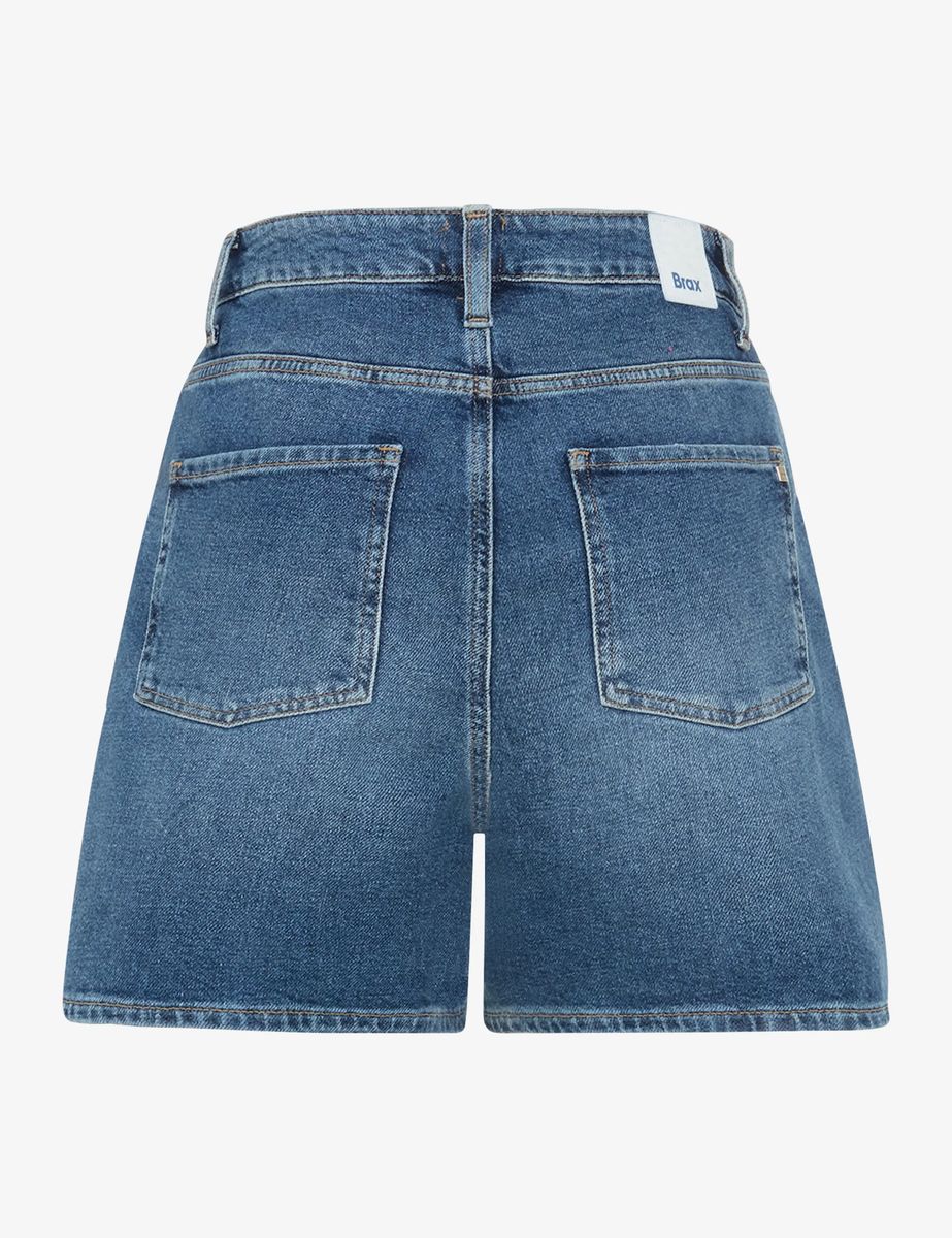 Vintage Denim-Shorts mit weitem Bein