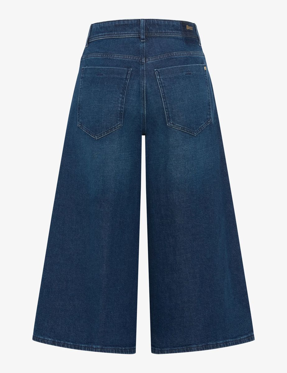 Modische weite Denim-Culottes