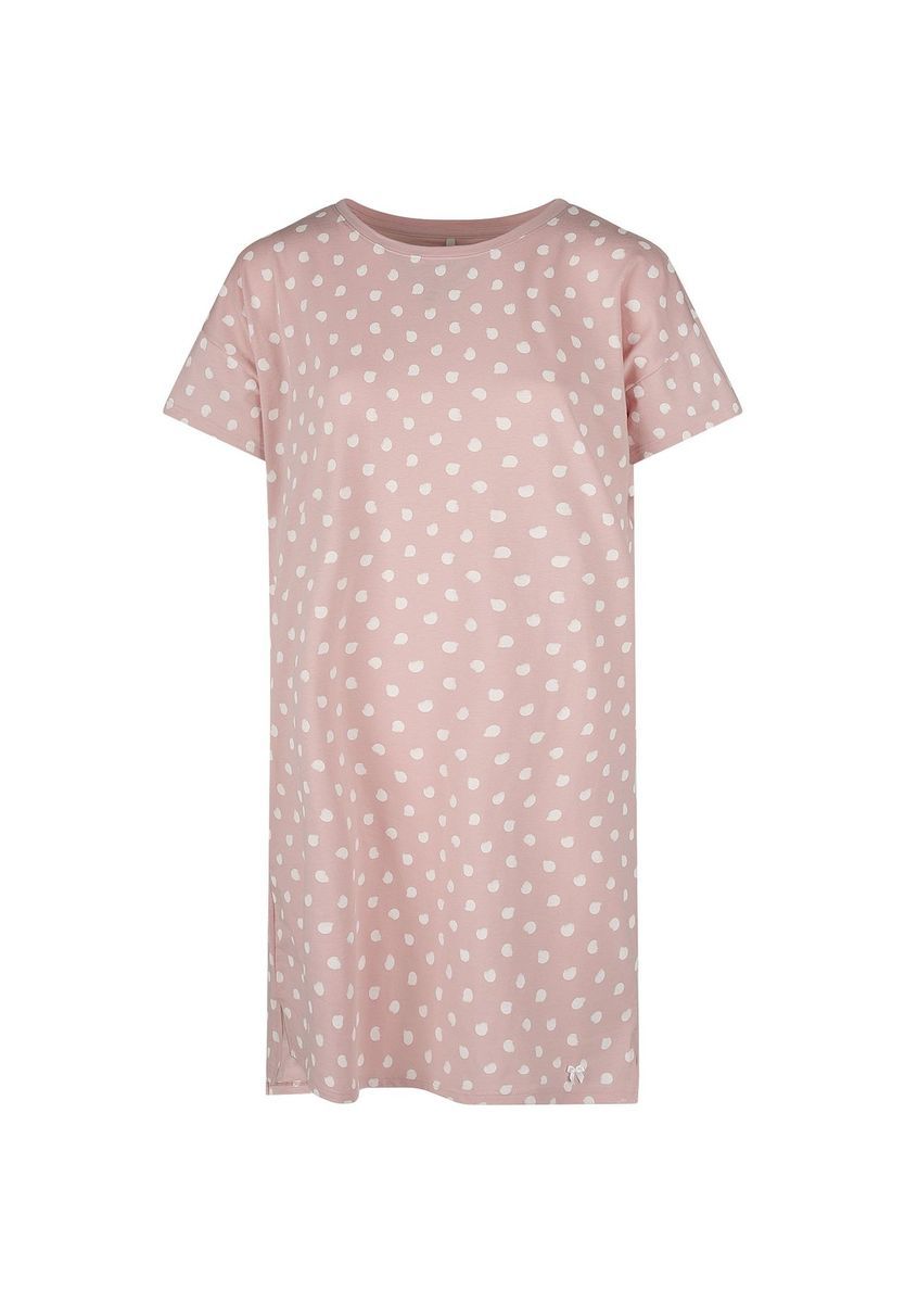 Schlafshirt mit Punkten aus Baumwolle